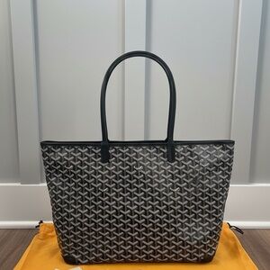 Artois PM - Black Leather Trim with Black, and Brown - Size Med